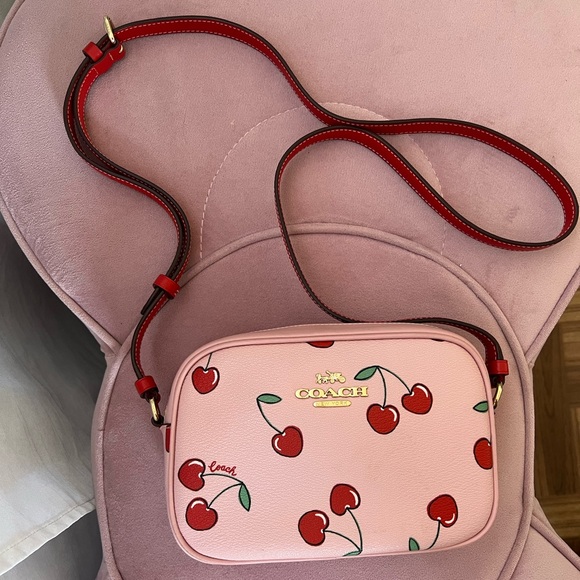Coach Mini Jamie Camera Bag with Heart Cherry Print - Picture 4 of 8